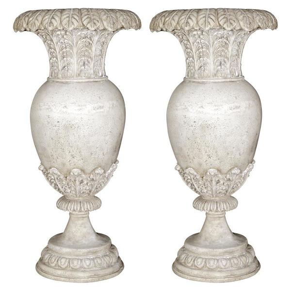 Design Toscano Versailles Floral Oviform Urn: Set of Two NE980171